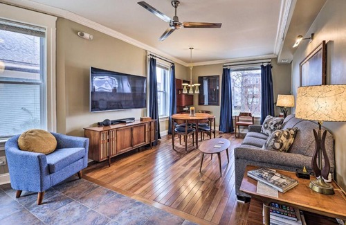 Southmoreland Apartment | Unique Kansas City Apt Walk to KC Streetcar Stop!