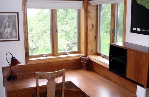 Chassell House | Unique Large House on 40 Acres, Great Views, Bass Pond, and Trails. Pets OK!