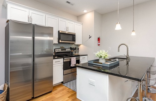 Third Ward House | Unique Luxury Uptown Suite | Walk to BOA & Convention Center | Pet Friendly | Hornet Themed Oasis!