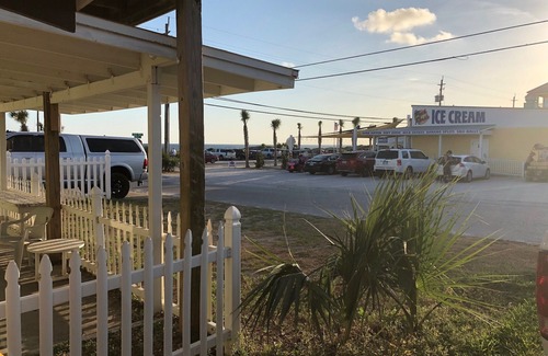 Laguna Beach House | Unique stay at PCB's Historic Log Cabin! Beach Front View-25 steps to the sand!