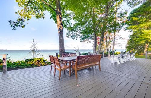 Lake Leelanau House | Unwind Fireside, Walk to Water! Lake Michigan Home
