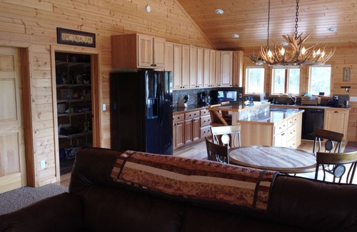 Minong Ski Chalet | Up north Lake Cabin with 2 King beds on 9 acres