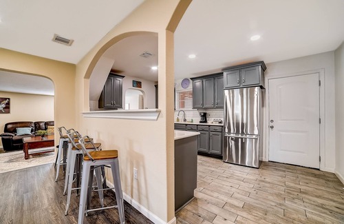San Antonio House | Updated, dog-friendly home with fenced yard, grill, sunroom, & W/D