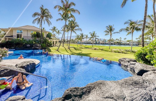 Waikoloa Condo | Updated ground-level condo with A/C, pool, & fitness center