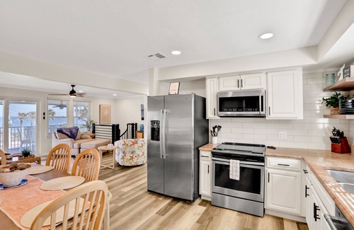 Flagler Beach House | Updated home across from beach with covered balcony, central AC, & washer/dryer