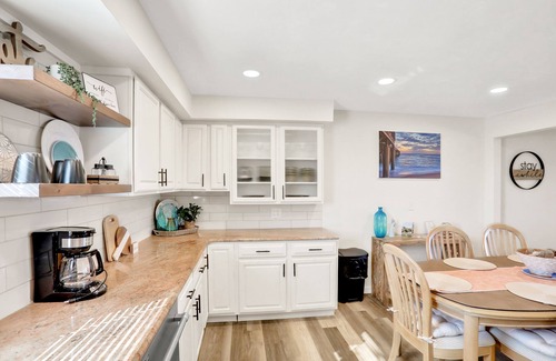Flagler Beach House | Updated home across from beach with covered balcony, central AC, & washer/dryer
