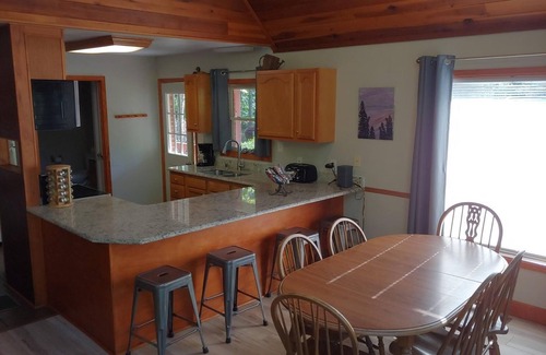 Rogers Ski Chalet | Updated Lake House, set atop the hill overlooking beautiful Deer Water Lake.