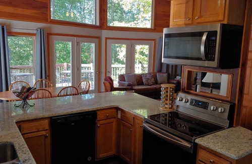 Rogers Ski Chalet | Updated Lake House, set atop the hill overlooking beautiful Deer Water Lake.
