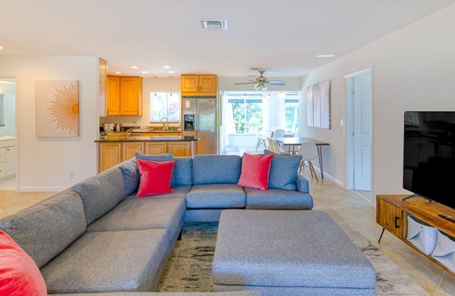 Harbor Village House | Updated, mid-century home with private pool, patio, central AC - near the beach