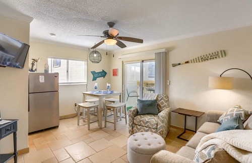 Belleair Beach Condo | Updated! On the Beach! Pets Allowed, Pool, Parking, Free Activities! ~ 201 Bellair Beach Club