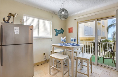 Belleair Beach Condo | Updated! On the Beach! Pets Allowed, Pool, Parking, Free Activities! ~ 201 Bellair Beach Club