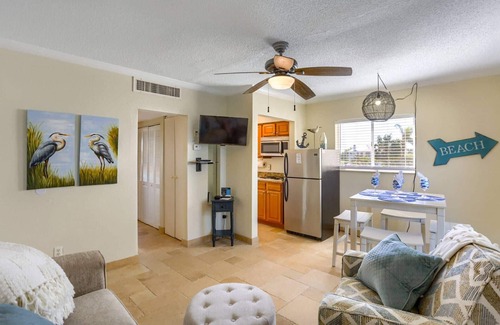Belleair Beach Condo | Updated! On the Beach! Pets Allowed, Pool, Parking, Free Activities! ~ 201 Bellair Beach Club