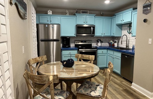 Gulf Shores Condo | Updated & pet friendly. Short stroll to west beach. Located at crosswalk.