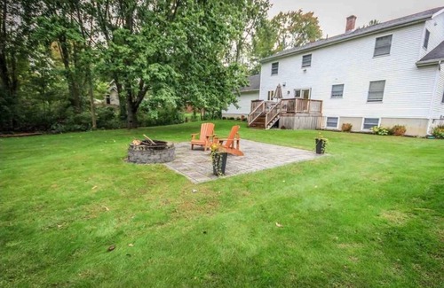 Saratoga Springs House | Updated Private Home with Deck and Fire Pit by the Track