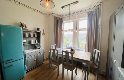 Tighnabruaich Apartment | Upper Villa, Tighnabruiach with stunning views of Kyles of Bute