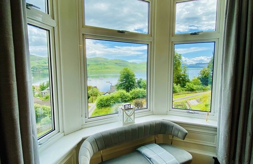 Tighnabruaich Apartment | Upper Villa, Tighnabruiach with stunning views of Kyles of Bute