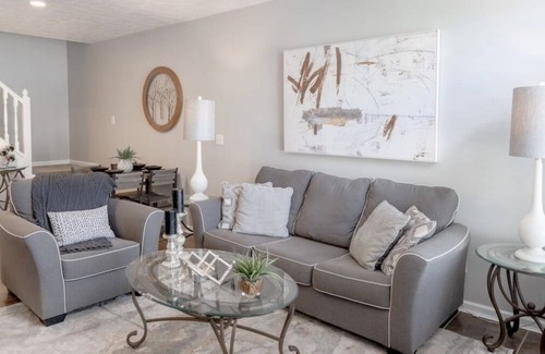 Fishers House | Upscale 2BR Modern Condo Downtown Fishers