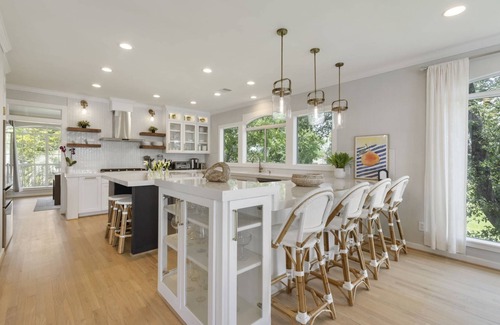 Montgomery House | Upscale Lakefront Oasis – Pool, Hot Tub, Balcony, Game Room & More Nearby Festival