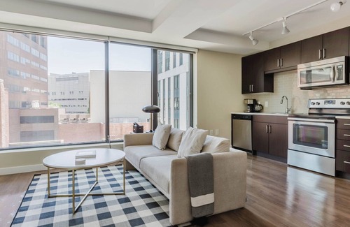Downtown Boston Apartment | Upscale Theater Dist 1BR w/Gym, near Entertainment & T, by Blueground