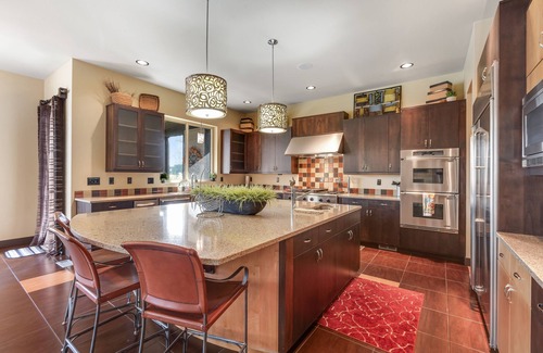 Fox Island House | Upscale waterfront estate with private dock, fireplace, & gourmet kitchen