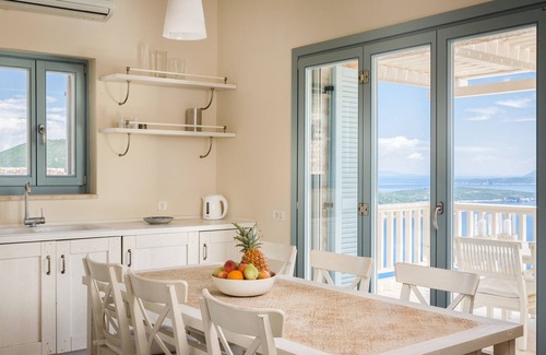 Evgiros Villa | Urania, private villa Iris, private pool, endless sea views, near famous beaches