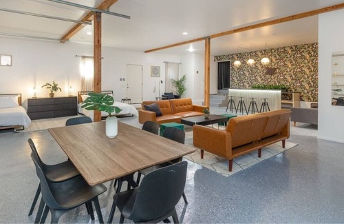 Logan Heights Apartment | Urban Jungle Garage House with Bar and Theatre