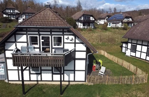 Feriendorf Frankenau Apartment | Vacation apartment "Kellerwald" with private fenced garden and WLAN