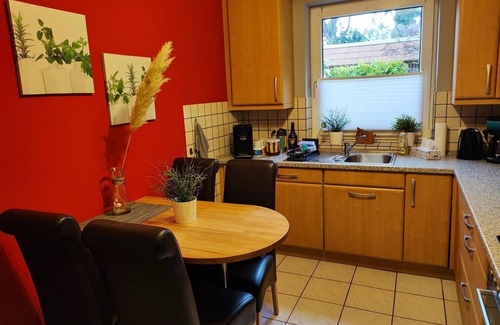 Wangerooge Apartment | Vacation apartment Strandkorb (ground floor), shower, WC, 2 bedrooms - house am-Mittelpunkt.de