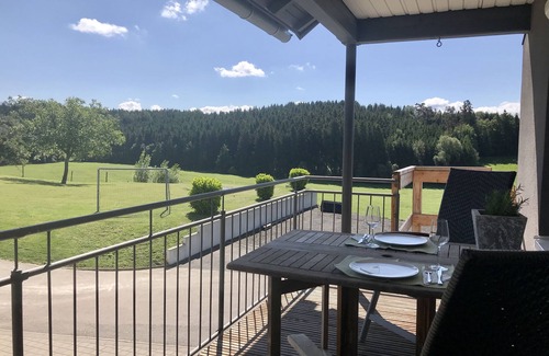 Achberg Apartment | Vacation apartment Schottenhof Walser 1 - Secluded location in the countryside with panoramic views