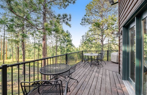 Deadwood House | Vacation gem with pool table, shuffleboard, wet bar, furnished decks, & hot tub