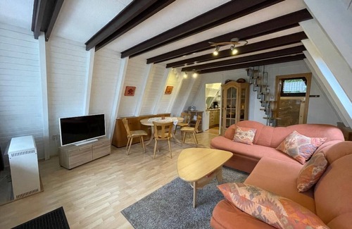 Geyersberg Apartment | Vacation home (53 sqm) for up to 4 people with wooden terrace and charcoal grill