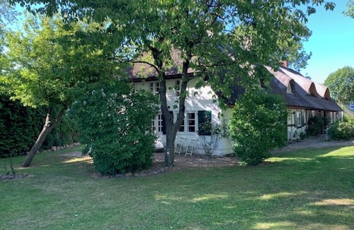 Schaprode House | Vacation home Reethaus Rosengarten and yurt opposite Hiddensee on large property