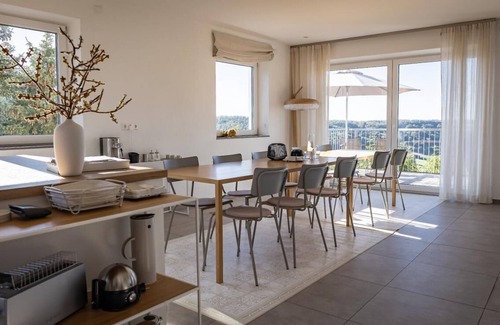 Langenburg House | Vacation home with hot tub, sauna, terrace, fireplace