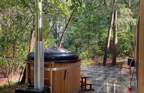 Ruinen Ski Chalet | Vakantiepark De Wiltzangh - Just Nature Hottub 4