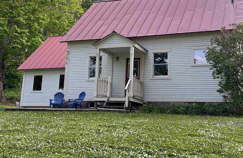 Chelsea House | VAST trail access with peaceful views & cozy spaces in VT schoolhouse.