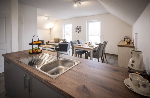 Nordhorn Apartment | VechteSchober vacation apartment 2 bedrooms, sauna, bathtub with massage function