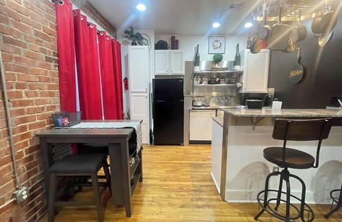 Bricktown House | Velvet studio apartment located in Deep Duece.