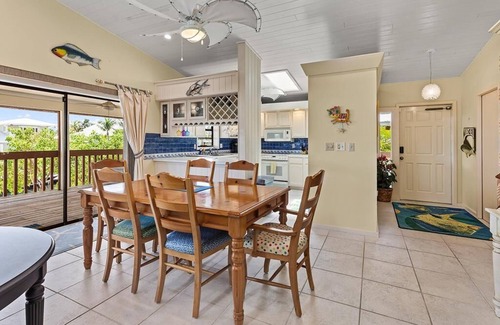 Venetian Shores House | Venetian Shores Retreat with Boat Lift, Tiki Hut & Hot Tub