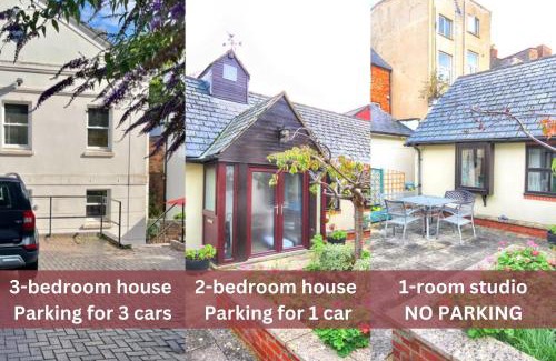 Cheltenham House | Vernon Place town centre, Vernon Cottage 3-bed with parking, 1A Vernon Court 2-bed with parking, 1B studio no parking, off the High Street next to Sandford Park