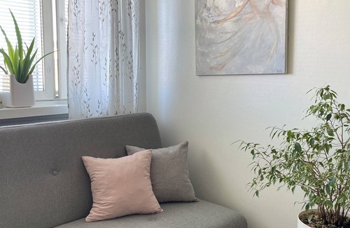 Lahti Apartment | VesiLahti RoofLevel — Chic 1-bedroom apartment with a loft bed and AC in Lahti