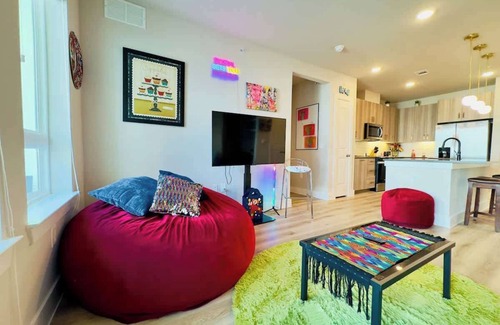 McNeil Apartment | Vibrant 2BR w/Pool + Game Room near Q2 Stadium