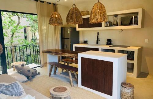 Tulum City Center Apartment | Vida Boho Apart 10 with special fee to access Hotel Bardo