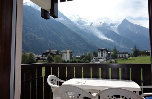 Chamonix City Centre Apartment | View of the Mont-Blanc massif from the foot of the Chamonix slopes