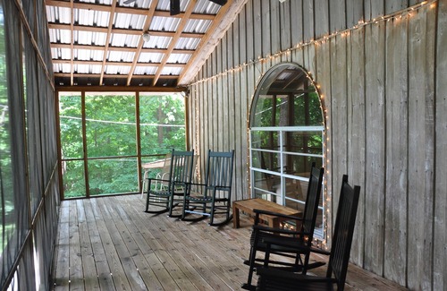 Athens Cabin | Views of Elk River with wrap-around screened porch for family time