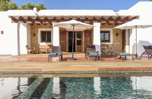 Santa Gertrudis Villa | Villa Dalt S Era with Mountain View, Wi-Fi, Air Conditioning, Pool & Garden