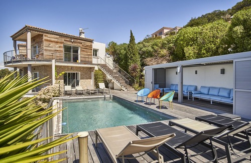 Portigliolo Villa | Villa 12 persons sea view gulf of Ajaccio 3 mn from the beach Swimming pool Jacuzzi