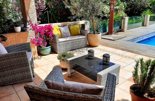 Agde Villa | Villa 175 m2, 8 pers, 4 bdrms, air-conditioned, quiet, large swimming pool, jacuzzi, Grau d'Agde