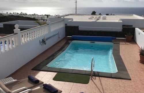 Puerto del Carmen Villa | Villa 2 bedrooms, with private heated pool, sea and mountain views, WIFI