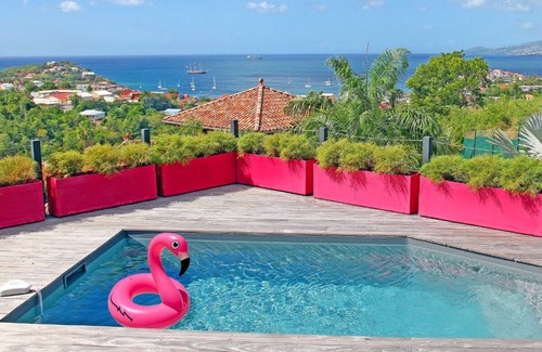 Trois-Ilets Villa | Villa 2 rooms & 2 bathroom with view panoramic on Caribbean sea