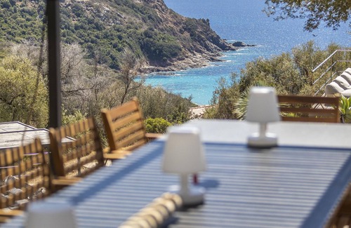 Cargese Villa | Villa 4 bedrooms, pool, sea view, tennis court